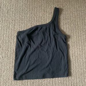 M Dark green / army green tank top. One-shoulder tank top from Aerie